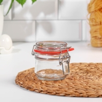 Банка стеклянная для сыпучих продуктов Optima, 250 мл, с бугельным замком