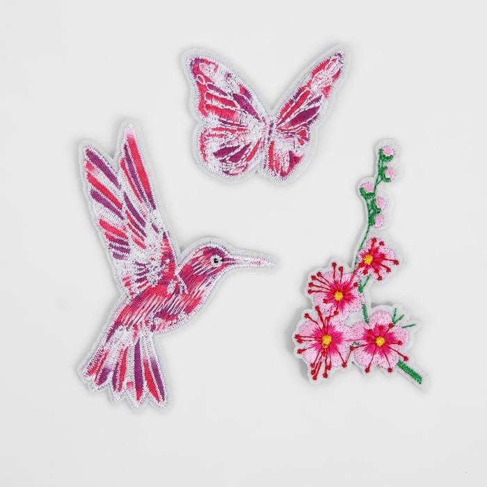 Набор термоаппликаций &laquo;Нежность&raquo;, 3 шт