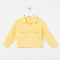 Жакет для девочки MINAKU: Casual collection KIDS, цвет лимонный, рост 110 см