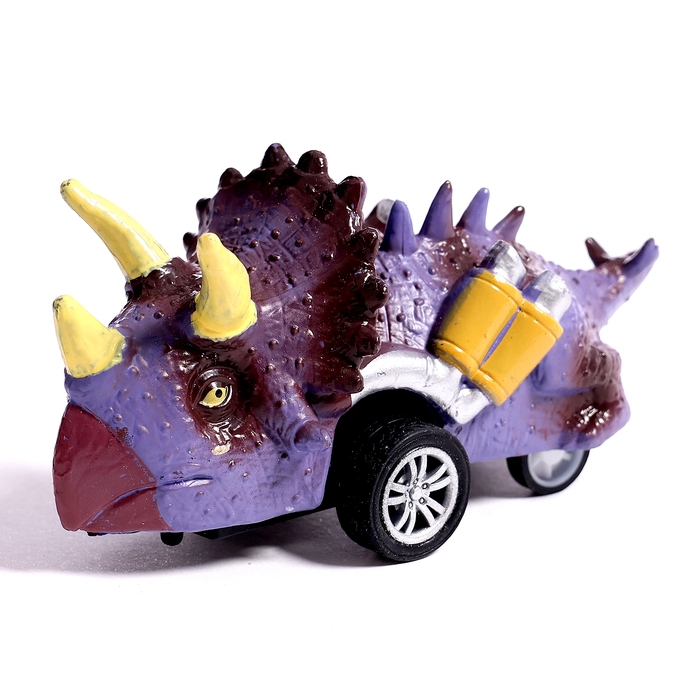 Игровой набор &laquo;Диногонки&raquo;, инерционный механизм, 6 видов машинок, цвет МИКС