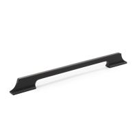 Ручка скоба CAPPIO, алюминий, м/о 224 мм, цвет черный с серой вставкой Ручка скоба CAPPIO, алюминий, м/о 224 мм, цвет черный с серой вставкой