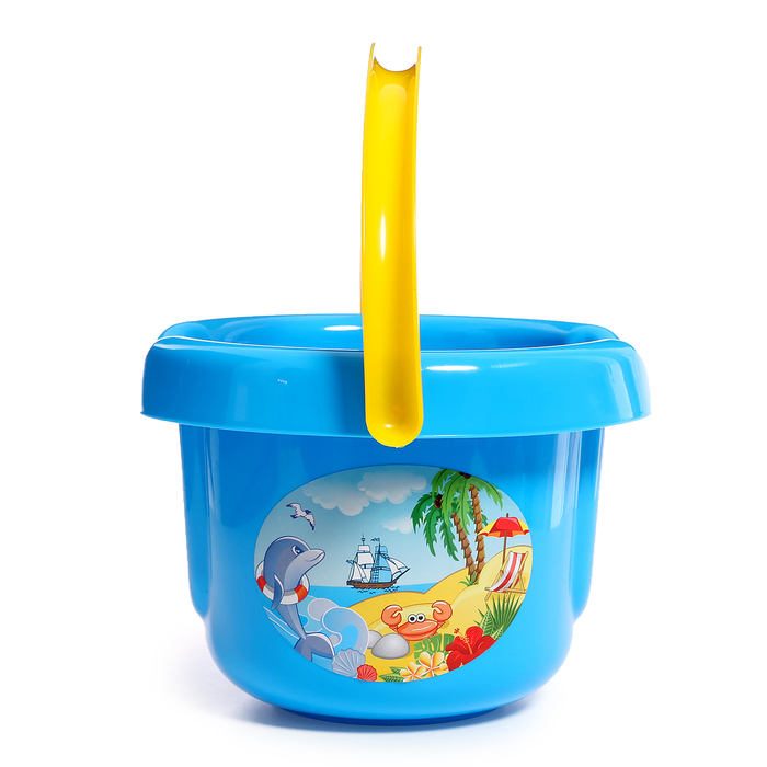 Песочный набор №193: ведро большое, ситечко большое, лопатка, грабельки), цвета МИКС Песочный набор №193: ведро большое, ситечко большое, лопатка, грабельки), цвета МИКС