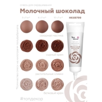 Пищевой краситель Top Decor гелевый &laquo;Молочный шоколад&raquo;,100 г