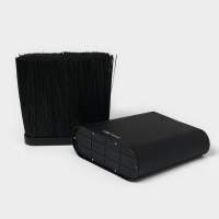 Подставка для ножей с наполнителем Magistro &laquo;Нежность&raquo;, пластик, 21&times;7,5&times;22, чёрная