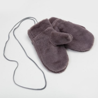 Варежки женские MINAKU "Нежные", р-р 22см, цв. серый Варежки женские MINAKU "Нежные", р-р 22см, цв. серый