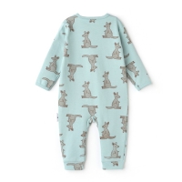 Комбинезон детский (3 шт.), цвет бежевый/зелёный/белый, рост 86 см