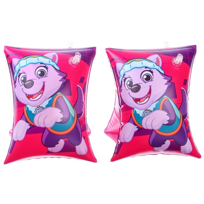 Нарукавники детские для плавания 20&times;16 см, Щенячий патруль, цвет розовый