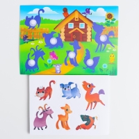 Игра на липучках &laquo;Где чья тень?&raquo; с мягкими деталями