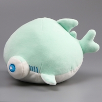 Мягкая игрушка «Акула» с большими глазами, 19 см, цвет бирюзовый Мягкая игрушка «Акула» с большими глазами, 19 см, цвет бирюзовый