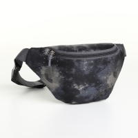 Сумка поясная детская на молнии, цвет чёрный Сумка поясная детская на молнии, цвет чёрный