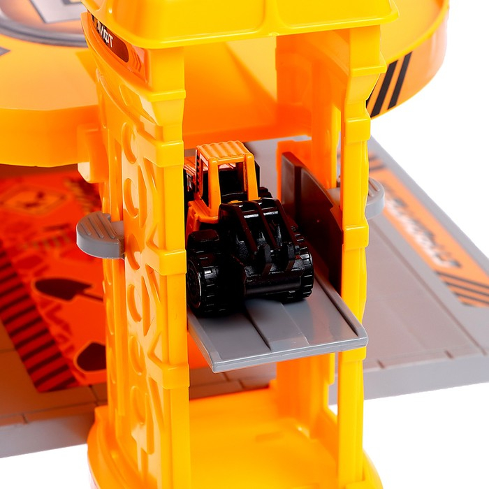 Парковка «Стройплощадка», с 3 металлическими машинами Парковка «Стройплощадка», с 3 металлическими машинами