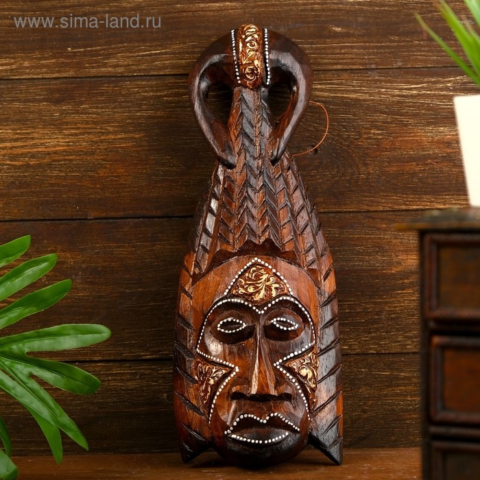 Маска дерево "Абориген" 34х12х5,5 см