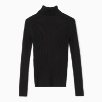 Водолазка женская, цвет чёрный, размер 44-48