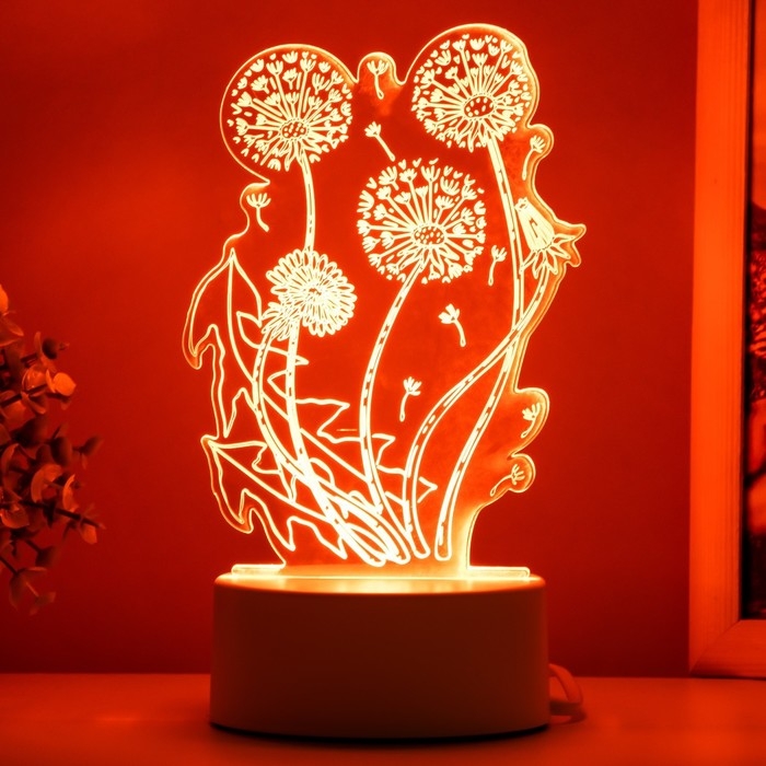 Светильник "Одуванчик" LED белый 11х9,5х15 см RISALUX