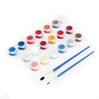 Картина по номерам на новый год на холсте с подрамником &laquo;Дед Мороз с кроликом&raquo;, 20 &times; 30 см