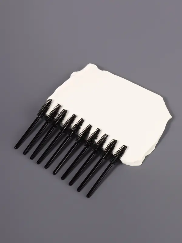 Щёточки для бровей и ресниц &laquo;МИНИ&raquo;, набор - 10 шт., 7 см, чёрные