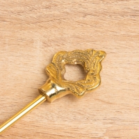 Гаситель для свечей &laquo;Колокольчик&raquo;, латунь, 25 см