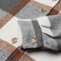 Рубашка детская KAFTAN утеплённая, цвет серо-бежевый, размер 38 (146-152 см)