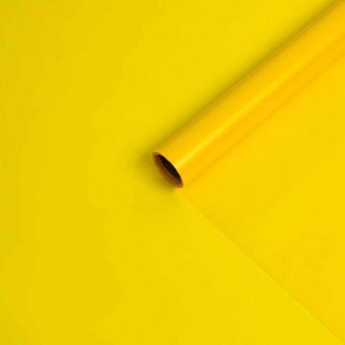 Пленка матовая, лимонная, 0,58 х 10 м