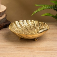 Блюдо сервировочное &laquo;Морская раковина&raquo;, латунь, 18&times;18&times;7 см