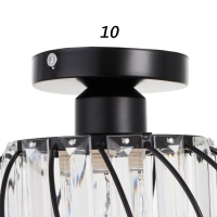 Светильник 1634/1 E27 40Вт черный 19х19х17 см Светильник 1634/1 E27 40Вт черный 19х19х17 см