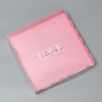 Коробка для печенья, кондитерская упаковка с пластиковой крышкой, &laquo;Шёлковая любовь&raquo;, 21 х 21 х 3 см