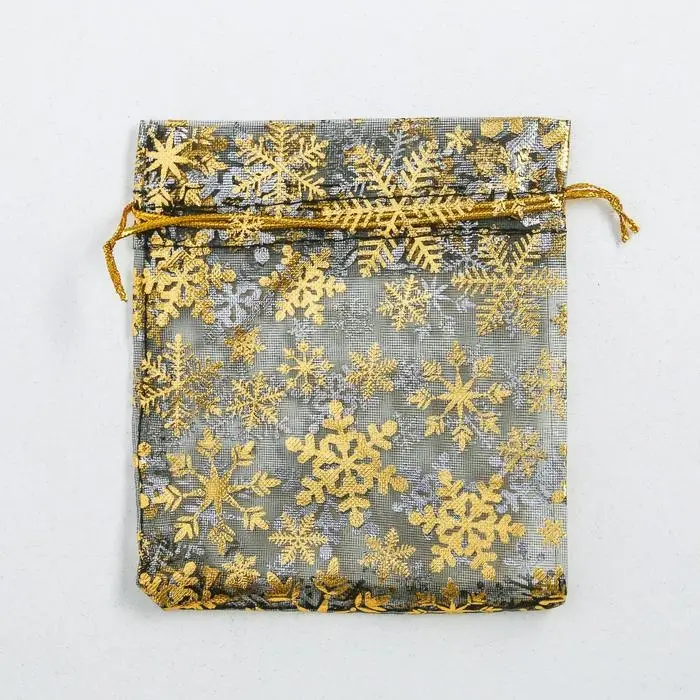 Мешочек подарочный органза &laquo;С Новым годом!&raquo;, 10 х 12 см +/- 1.5 см