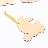 Заготовки для творчества. Роспись по дереву &laquo;Пасха: пасхальные кролики&raquo;, 5 шт