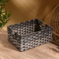 Корзина плетеная 40х29х17 см, пластик