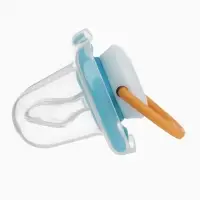 Соска - пустышка ортодонтическая &laquo;Пингвин&raquo;, +6 мес., цвет голубой