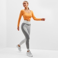 Топ с длинным рукавом MINAKU: SPORTLY; цвет оранжевый р-р M