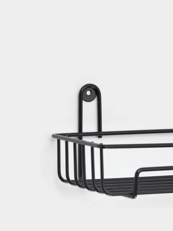 Полка для ванной 29*12,5*10 см, цвет черный