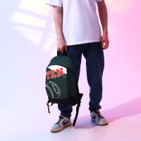 Рюкзак школьный текстильный Tennis, 46х30х10 см, вертикальный карман, цвет зелёный