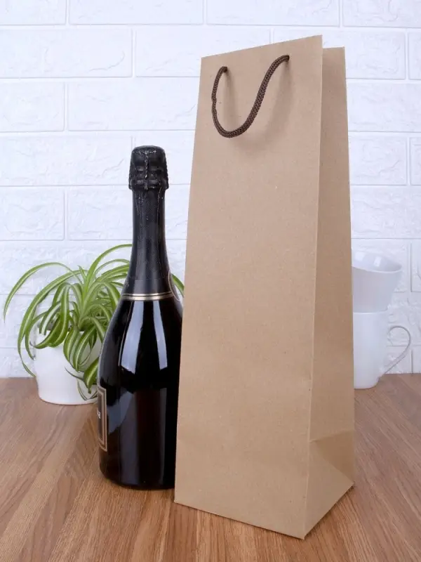 Пакет под бутылку Vindemia, крафт