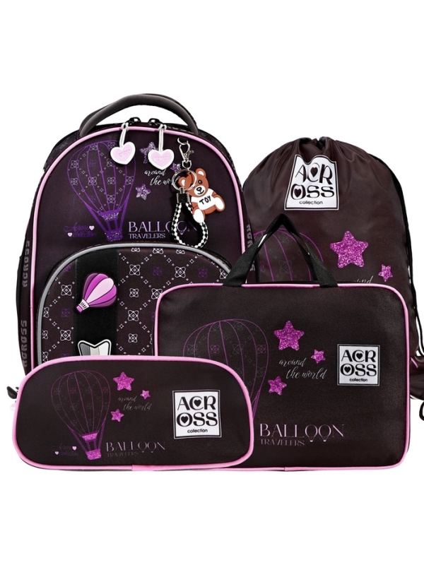 Рюкзак школьный 37 х 28 х 12, эргономичная спинка, Across 194