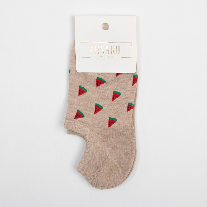 Носки женские MINAKU &laquo;Арбуз&raquo;, размер 36-39 (23-25 см)