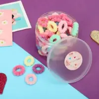 Резинка для волос "Крохотуля" (набор 100 шт) ассорти, 2 см