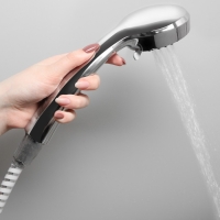 Душевая лейка Accoona A324, 3 режима, корпус пластик, цвет хром