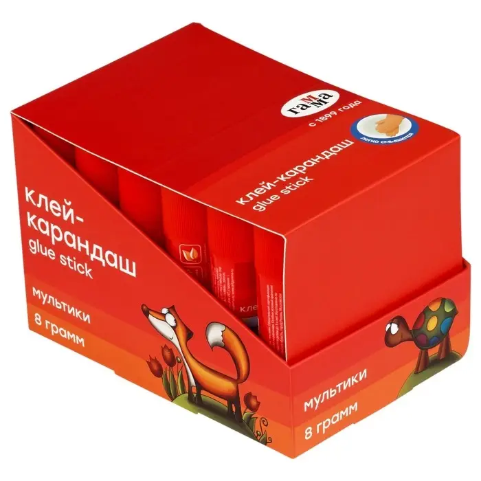 Клей-карандаш PVP  8г Гамма "Мультики"