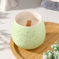 Свеча из соевого воска в кашпо &laquo;Нежность&raquo;, 8&times;8 см, МИКС