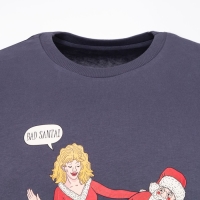 Футболка мужская новогодняя , цвет графит, размер 56