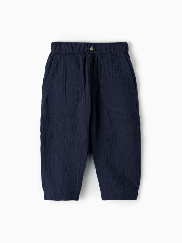 Брюки Крошка Я "Муслин", рост 86, синий