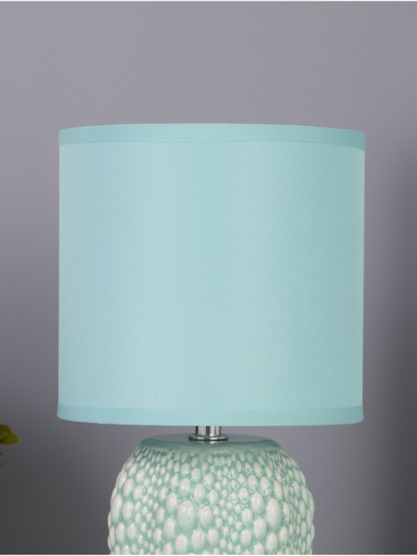Лампа настольная "Иссин" 1х40Вт Е14 бирюзовый 15х15х30см
