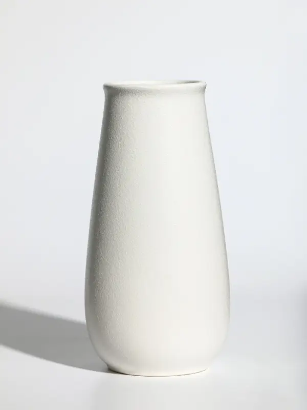 Ваза керамика настольная "Шерон" классика, 19,5х9,5х7 см, белый