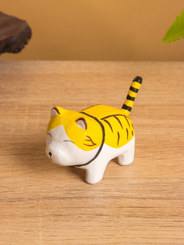 Сувенир &laquo;Котик Неко полосатый&raquo;, 7&times;3&times;5 см, дерево, МИКС