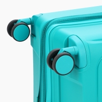 Чемодан 28", PP, 49*30*76, отд на молнии, код замок, 4 колеса, зеленый