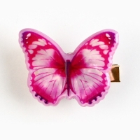 Заколка для волос светящаяся &laquo;Бабочка&raquo;, 3.6 х 3 см