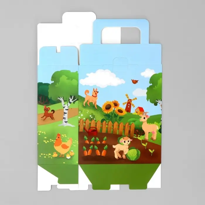 Коробка подарочная складная, упаковка, &laquo;Красный трактор&raquo;, 18 x 15 x 7.5 см