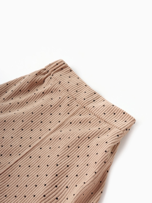 Юбка детская Крошка Я "Горошек", рост 92-98 см, бежевый