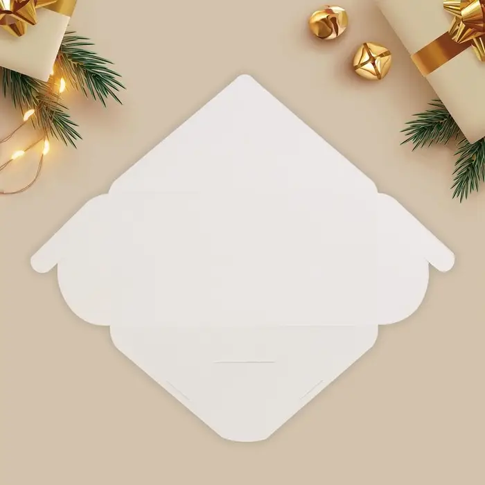 Конверт для денег &laquo;Снежинки&raquo;, голография, 16,5 х 8 см